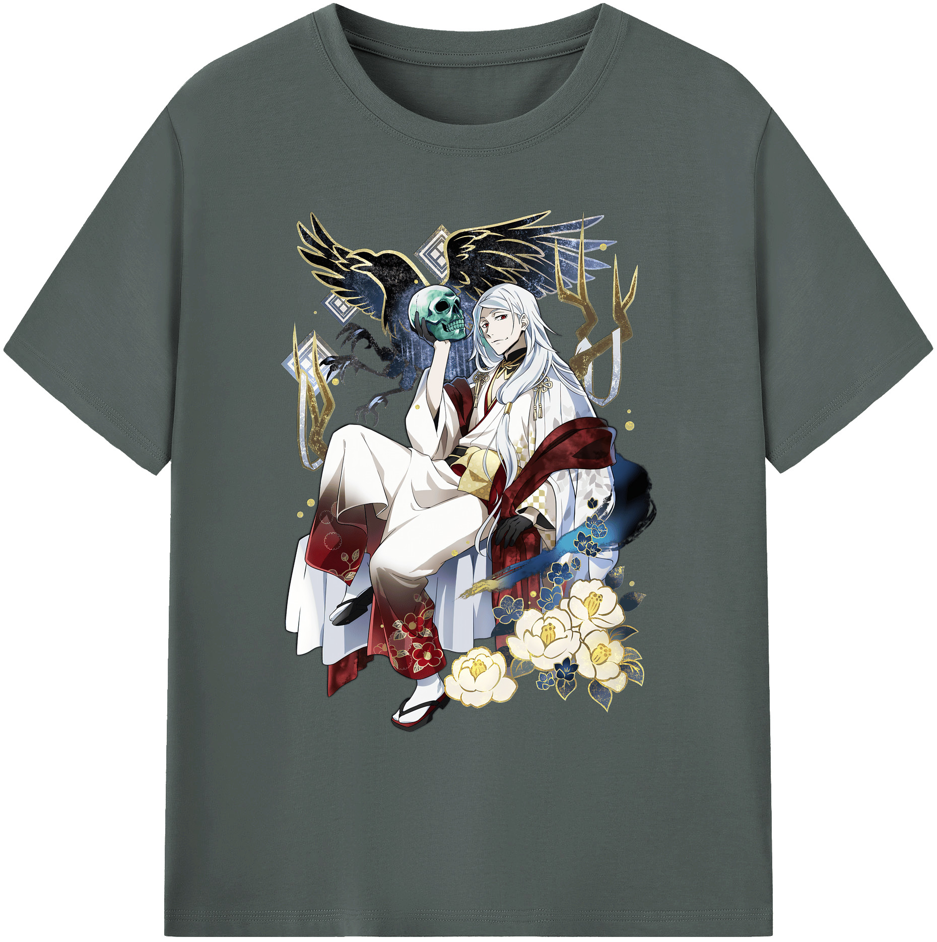 （画像用） 文豪ストレイドッグス Bungo Stray Dogs 綿100％ メンズ半袖Tシャツ｜肌触りやわらか＆通気性